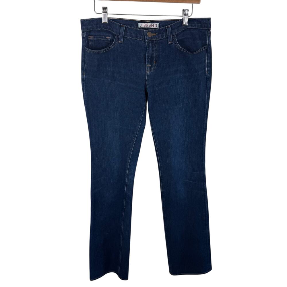 J. Brand Dark Wash Low Rise Straight Leg Cotton Stretch Jeans Size 30